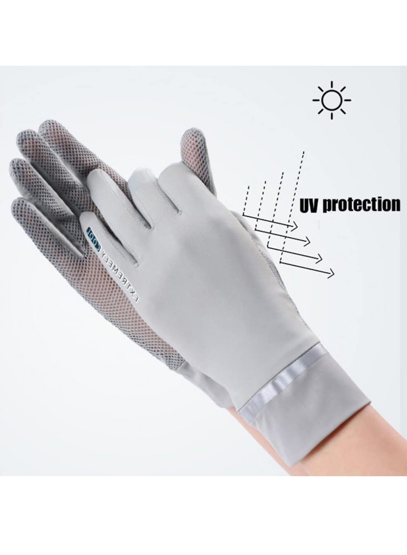 Generic 3 Pairs Women Summer UV Protection Gloves Non Slip UV Sunscreen Protection Gloves Non-slip Sunblock Summer Driving Gloves Quick Dry Sun Protection Gloves for Outdoor  - Image 2