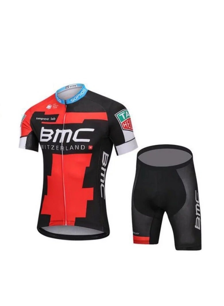 BMC Outdoor Cycling Short Sleeve Jersey With Shorts - Image 1
