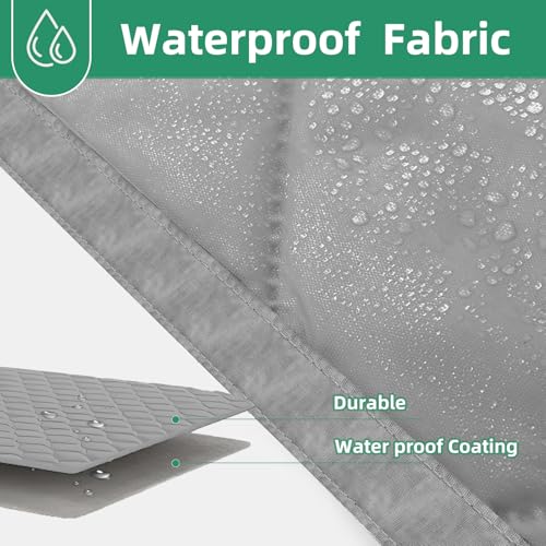 BONLACES Insulated Magnetic Door Curtain for Winter, Thermal Door Cover with Triple-Layer Oxford Fabric, Windproof Cold Draft Blocker, Energy Saving Waterproof Curtain for Indoor Outdoor - Image 5