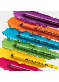 LAMEL 406 Oh My Color Gel Eyeliner Orange Creamy Texture Hypoallergenic & Super Long Lasting Eyeliner Glides Effortlessly Vibrant Shades Crueltyfree Eyeliner Waterproof Pencil 1.4Gm  - Image 4