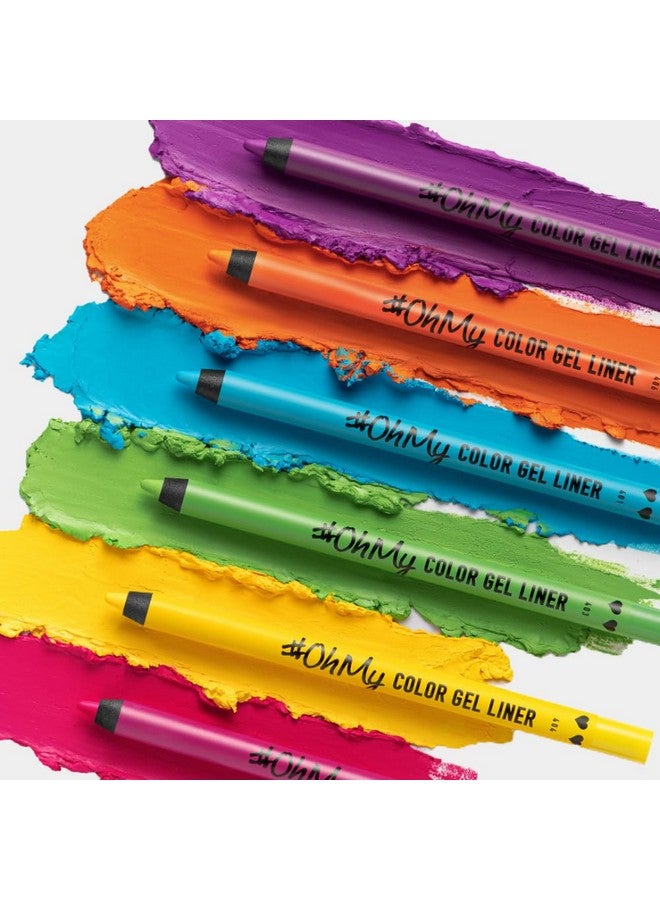 LAMEL 406 Oh My Color Gel Eyeliner Orange Creamy Texture Hypoallergenic & Super Long Lasting Eyeliner Glides Effortlessly Vibrant Shades Crueltyfree Eyeliner Waterproof Pencil 1.4Gm  - Image 4