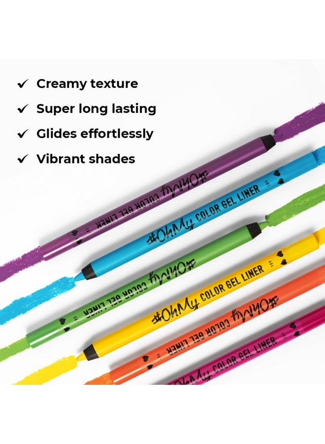 LAMEL 406 Oh My Color Gel Eyeliner Orange Creamy Texture Hypoallergenic & Super Long Lasting Eyeliner Glides Effortlessly Vibrant Shades Crueltyfree Eyeliner Waterproof Pencil 1.4Gm  - Image 2