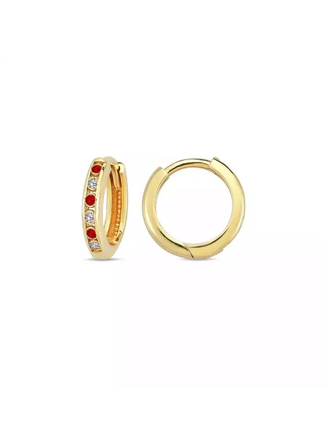 Ruby Art Gold 18K Pure Gold Women’s Earrings – Elegant Lightweight & Hypoallergenic - 1.79 Gram - Image 1