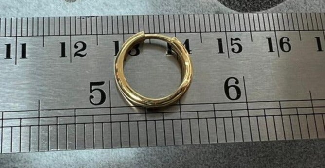 Ruby Art Gold 18K Pure Gold Women’s Earrings – Elegant Lightweight & Hypoallergenic - 1.79 Gram - Image 3