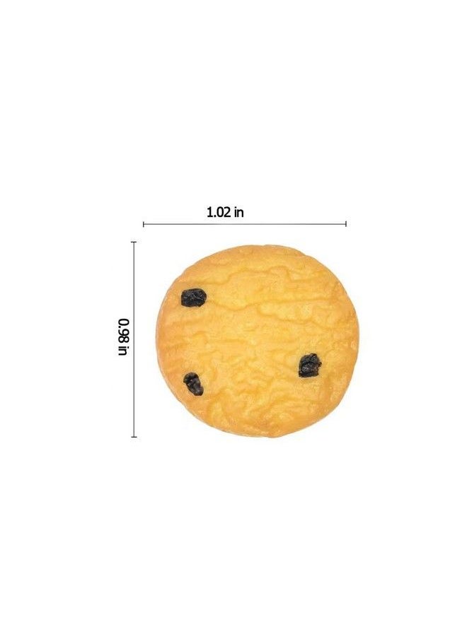 Aliotech - 12Pcs Artificial Biscuits Fake Cookies Simulation Realistic Dessert Crackers For Home Kitchen Decor Display Props Model - Image 1
