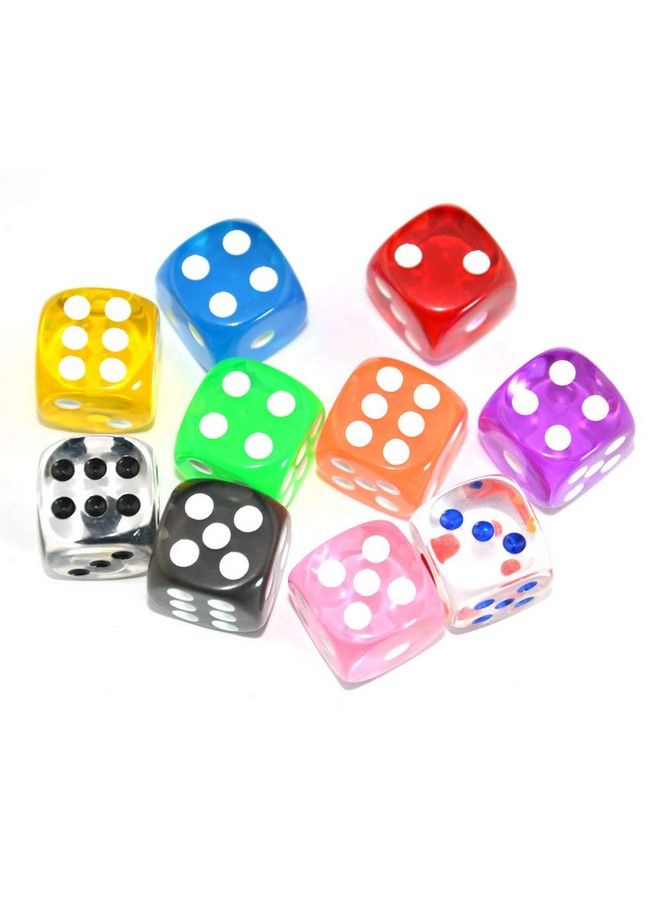Smartdealspro 10Pack D6 Six Sided 16Mm Dice Die For Dnd Mtg Rpg Tenzi Yahtze Bunco Table Borad Games Math Teaching… (Color 1) - Image 2