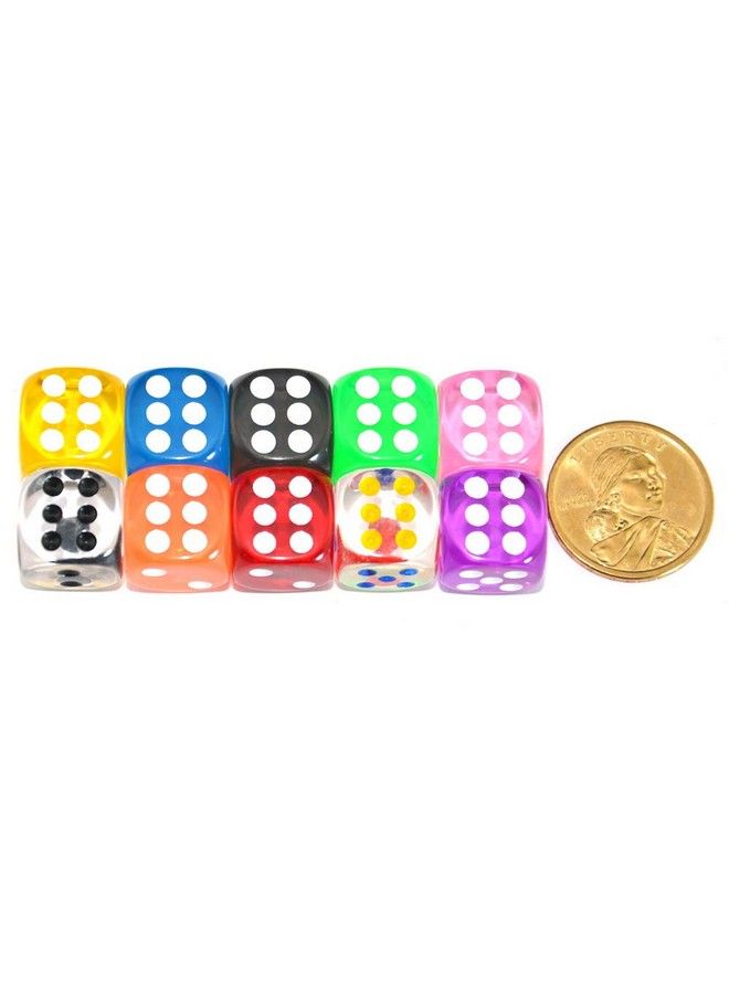 Smartdealspro 10Pack D6 Six Sided 16Mm Dice Die For Dnd Mtg Rpg Tenzi Yahtze Bunco Table Borad Games Math Teaching… (Color 1) - Image 3