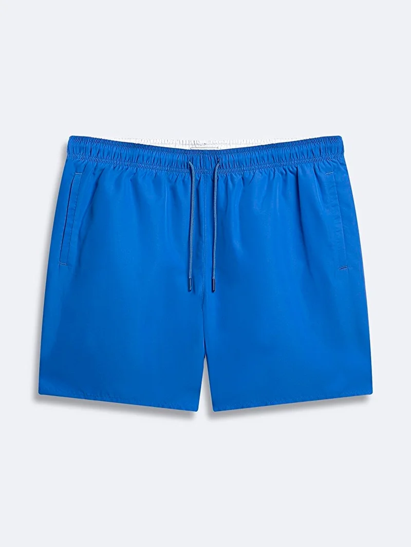 Men's Basic Regular Blue Swim Shorts