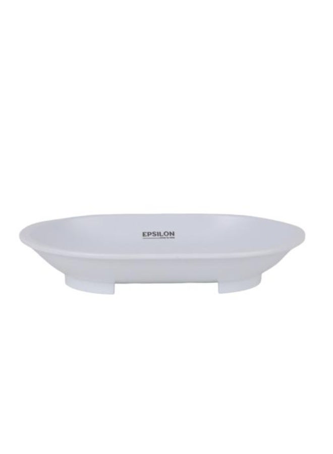 Epsilon Adhesive Soap Holder EPSBA1536, No-Drill Wall Mounted Soap Dish, 2kg Load Capacity, Strong Adhesive Backing, Tool-Free Installation for Bathroom, Kitchen, Tiles, Glass & Metal Surfaces, White - Image 2