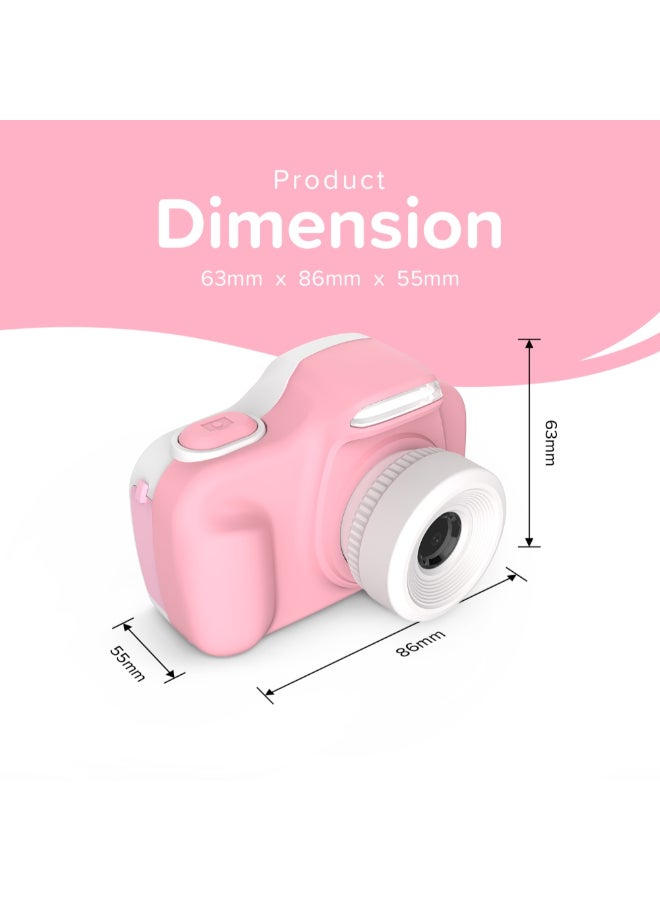 myFirst Camera 3 | Kid's HD Digital Camera w/ Shock-proof case, Dual Lens 5MP/12MP/16MP, 1080P HD Video Recording, 2.0" Color Display w/ ShockProof Case, Portable & Easy to Use - Pink - Image 3
