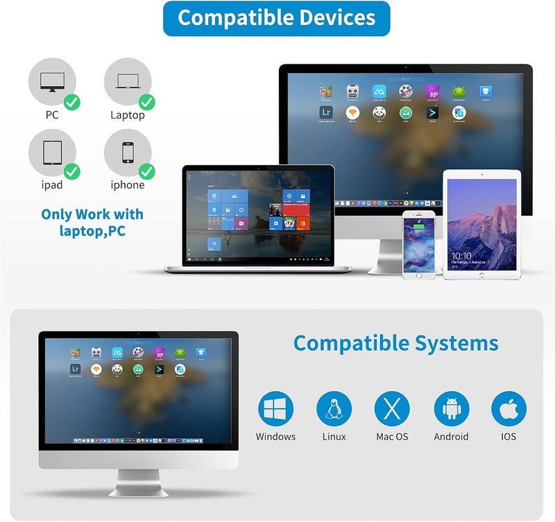 NETUM Wireless 2D QR Barcode Scanner Bluetooth with Stand, 3 in 1 Automatic Bar Code Imager Reader Handhold Scanner Gun Compatible for Laptops, Computers, Cashier, POS -M8S - Image 2