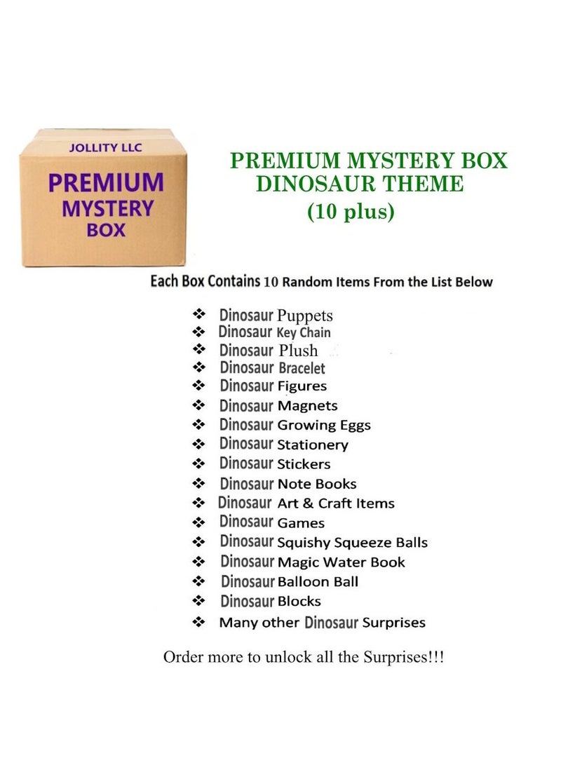 Premium Mystery Box Toys and Accessories For Dinosaur Fans 10 plus items