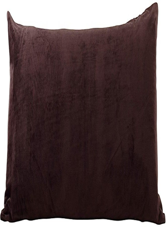 EVOLIVE غطاء وسادة جسم EVOLIVE من ميكرومينك الناعم، فرو صناعي، جلد صناعي، مخمل صناعي 21"x54" مع إغلاق بسحاب (غطاء وسادة جسم 21"x54"، بني) - Image 1