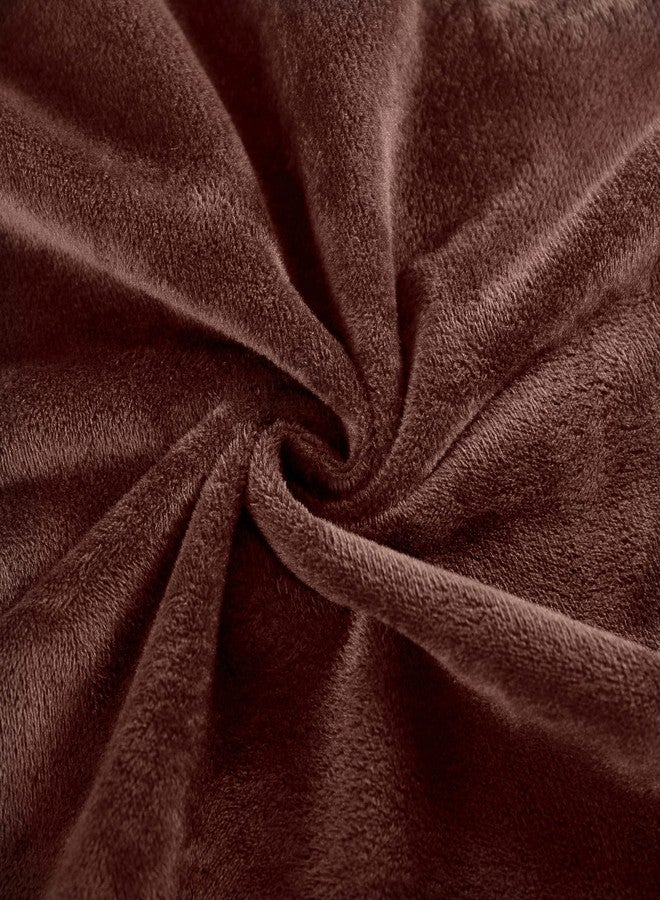 EVOLIVE غطاء وسادة جسم EVOLIVE من ميكرومينك الناعم، فرو صناعي، جلد صناعي، مخمل صناعي 21"x54" مع إغلاق بسحاب (غطاء وسادة جسم 21"x54"، بني) - Image 5