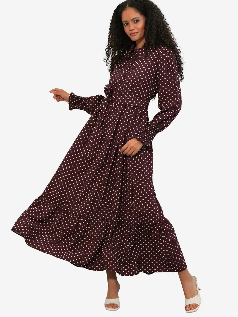 بيغ دارت BDART Paisley Belted Midi Shirt Dress