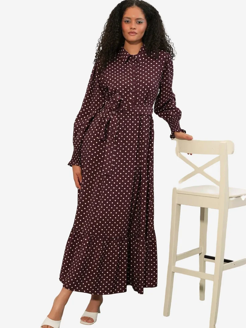 بيغ دارت BDART Paisley Belted Midi Shirt Dress