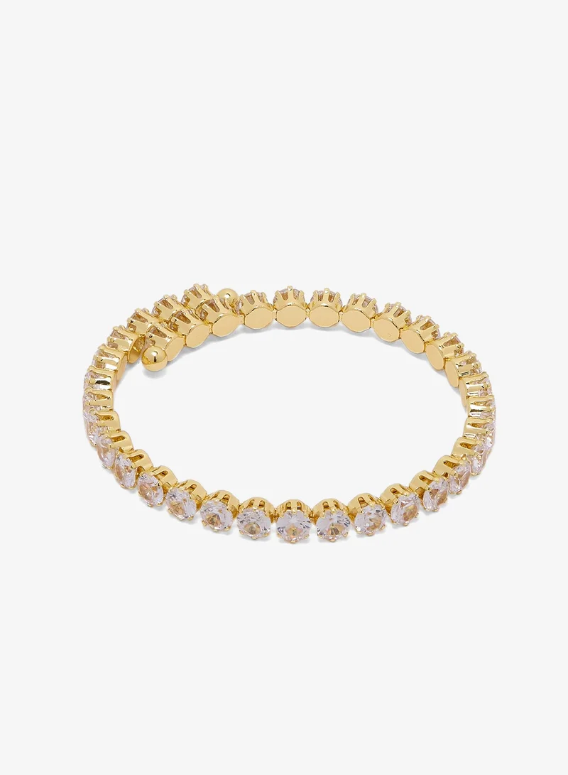 Ella Limited Edition Gold Diamonte Choker And Bracelet Set Gold for Women | Best Price UAE