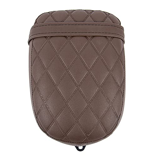 Lorababer Motorcycle Leather Passenger Seat Cushion Pad Compatible with Rebel CMX 500 300 CMX500 CMX300 2017 2018 2019 2020 2021 2022 2023 2024 Rear Pressure Relief Soft Pillion Saddle Cover, Brown - Image 2