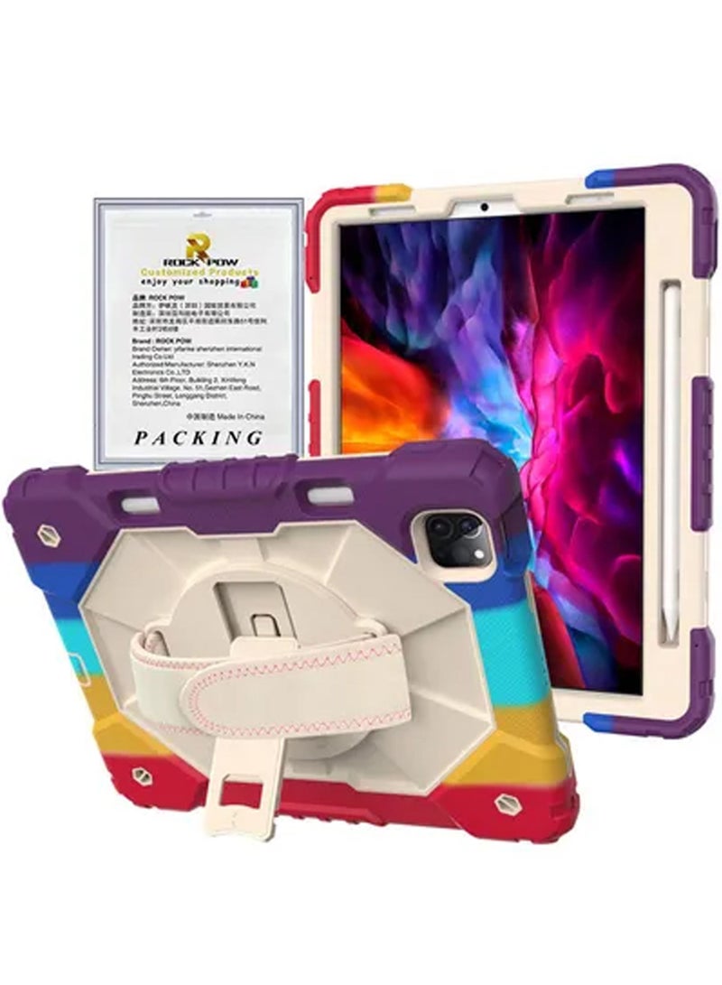 Rock Pow Case For iPad Air4/Air5 10.9 inch (2020/2022) and iPad Pro 11 inch (2022/2021/2020/2018) Generation with Pencil Holder - Image 1