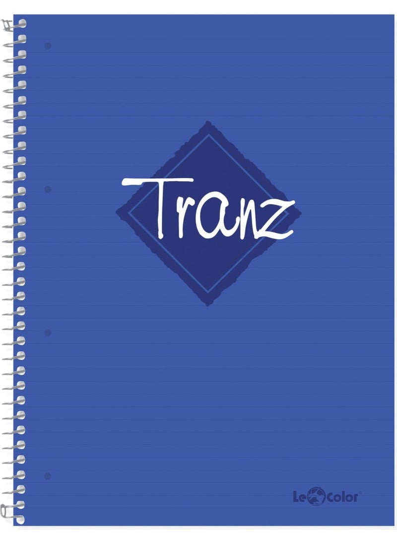 4-Piece School Notebook Set A5 Tranz Lined 200 Pages PP Cover