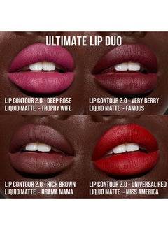 Huda HUDA BEAUTY Lip Contour 2.0 Automatic Matte Lip Pencil Very Berry  - Image 4