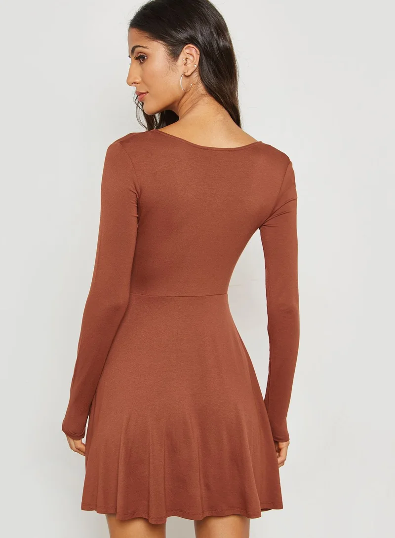 FOREVER 21 Plunging Wrap Dress
