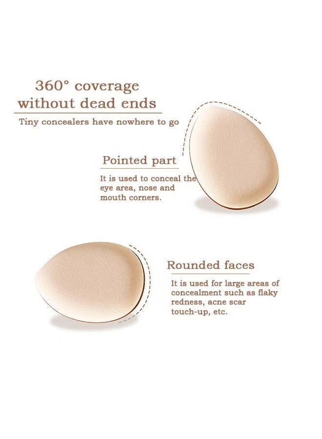 XIXI 10 Pcs Mini Makeup Sponges, Finger Puff with Storage Box, Soft Beauty Cosmetic Makeup Tools - Image 5