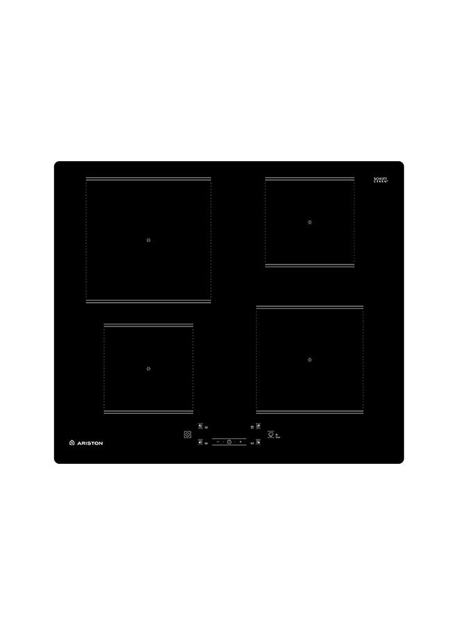 Ariston Built-In 4 Cooking Zone Induction Hob Ceramic 60cm AQ0160SNE Black - Image 1