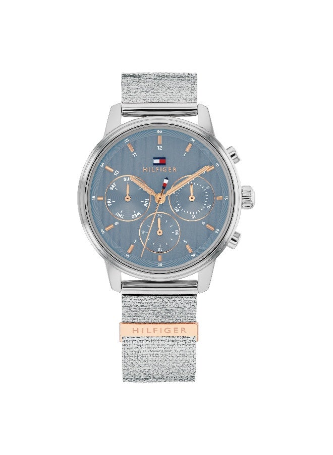Tommy Hilfiger Women's Quartz Watch with Blue Dial and Gold Stainless Steel Bracelet - 1782807 - Image 2