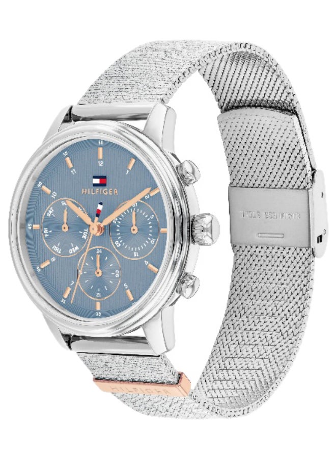 Tommy Hilfiger Women's Quartz Watch with Blue Dial and Gold Stainless Steel Bracelet - 1782807 - Image 1