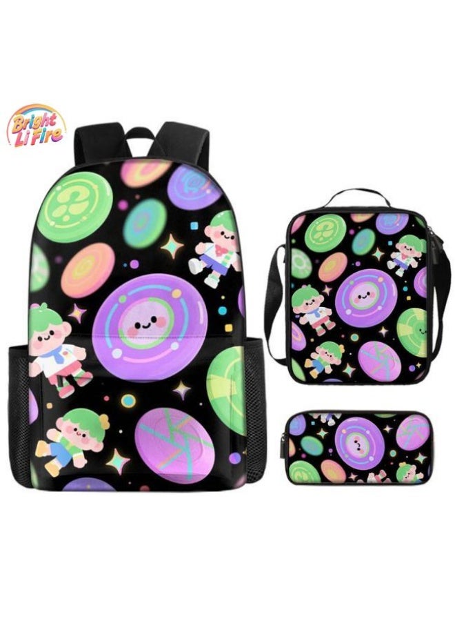 واضح من النار مساعد جيد للسفر اللطيف! حقائب كرتونية حصرية للأطفال والمراهقين، ومجموعة من ثلاث قطع، وخفيفة ومريحة (متوفرة للطلاب والأطفال والأصدقاء في النزهايات وتسلق الجبال والذهاب إلى المدرسة وما إلى ذلك) - 70 - Image 1