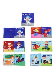 Generic Early Education Cloth Book Baby Learning Cognitive Enlightenment Book Cloth 0-2 Years Old Infant Teaching Aids Sound Cloth Book Toys-Color:CP3997-6 Professional Style  - Image 1