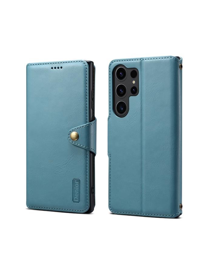 Case For Samsung Galaxy S23 Ultra 5G Cowhide Texture Wallet Style Leather Phone Case