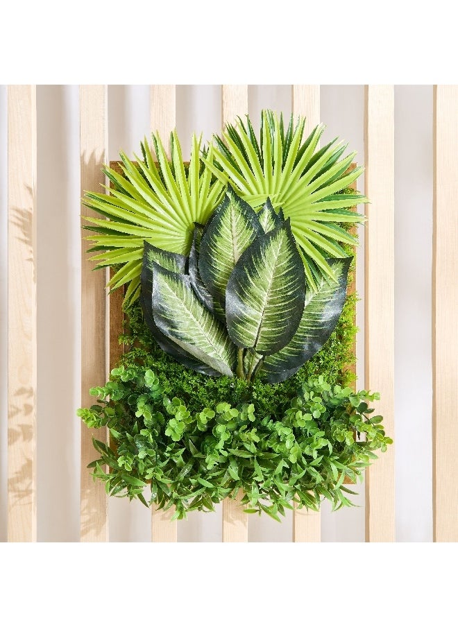 Home Box Ceilo Artificial Framed Grass Wall Panel 35 x 8 x 45 cm  - Image 5