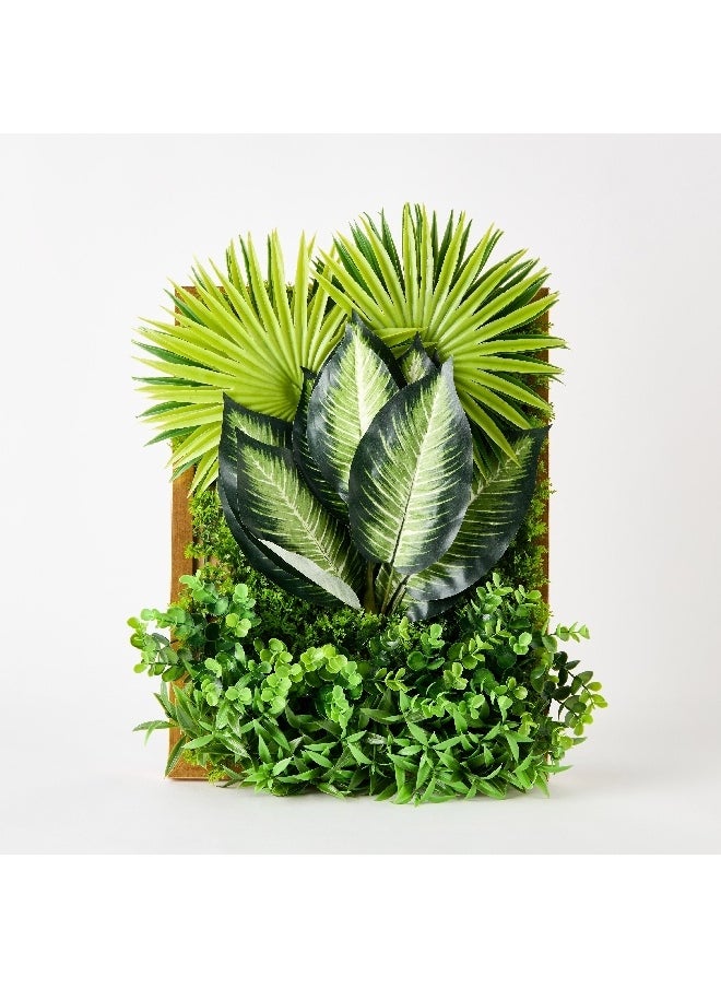 Home Box Ceilo Artificial Framed Grass Wall Panel 35 x 8 x 45 cm  - Image 4