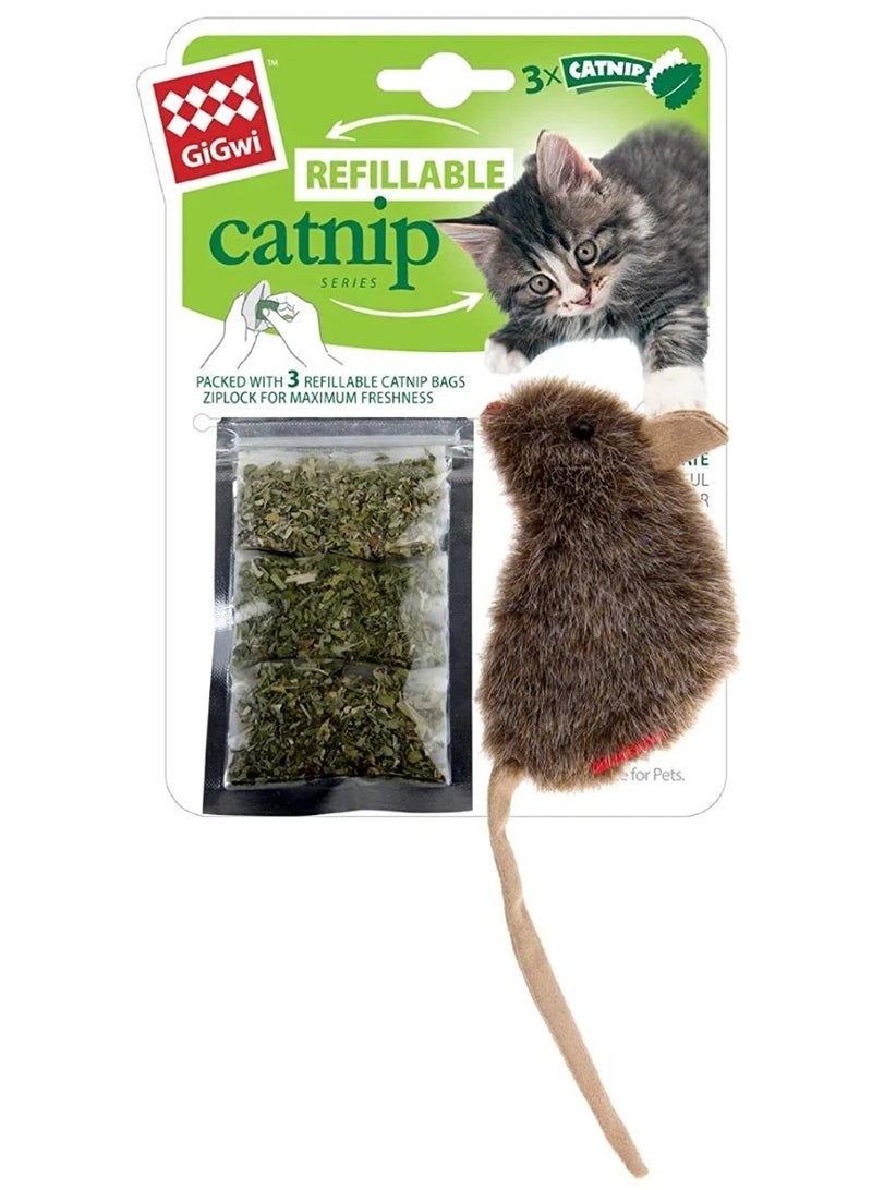Gigwi Refillable Catnip Rat Cat Toy