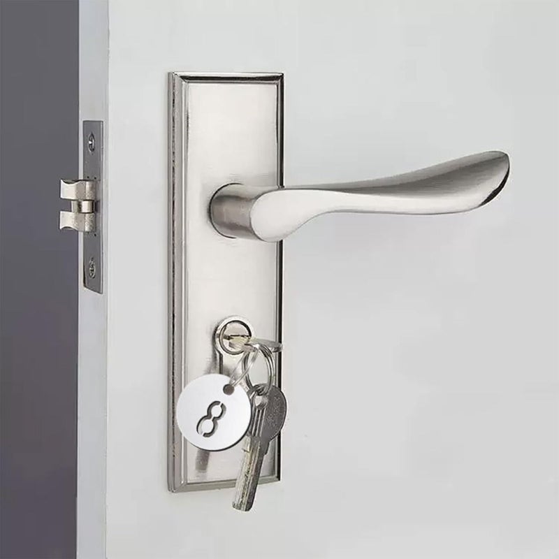 Stainless Steel Silvery Numbered Key Tags 30 Pack Numbers 1 30 for Lockers Hotel Luggage 23mm - Image 5