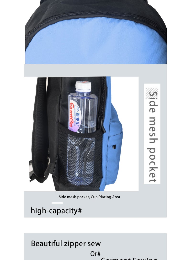 Student creative pattern backpack three-piece set 3D butterfly series men's and women's large-capacity computer backpack combination,21- Three-piece set - 39