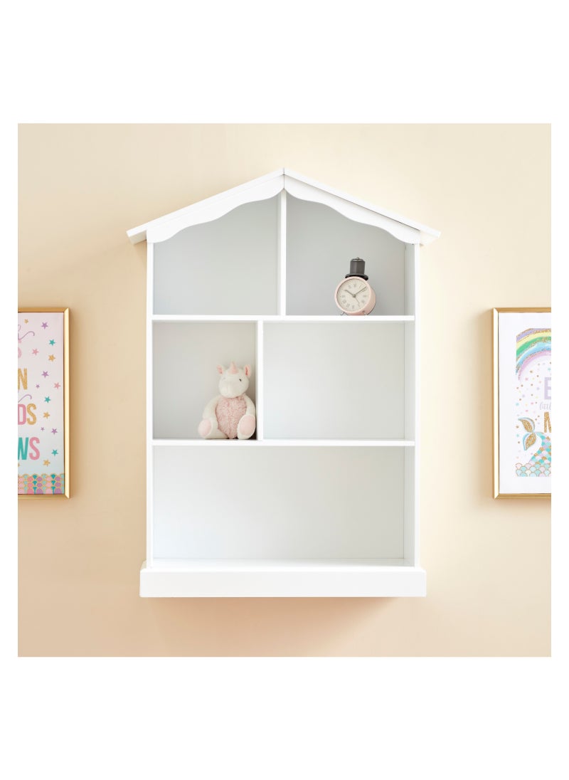 Darleen House Shaped Shelf Unit - 43x12x101 cm