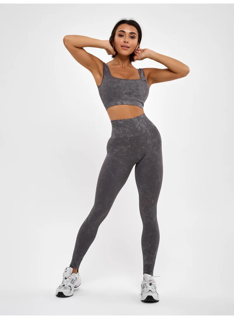 Bona Fide Marble Top Gray Marble Sports Bra for Women for Women | Best Price UAE