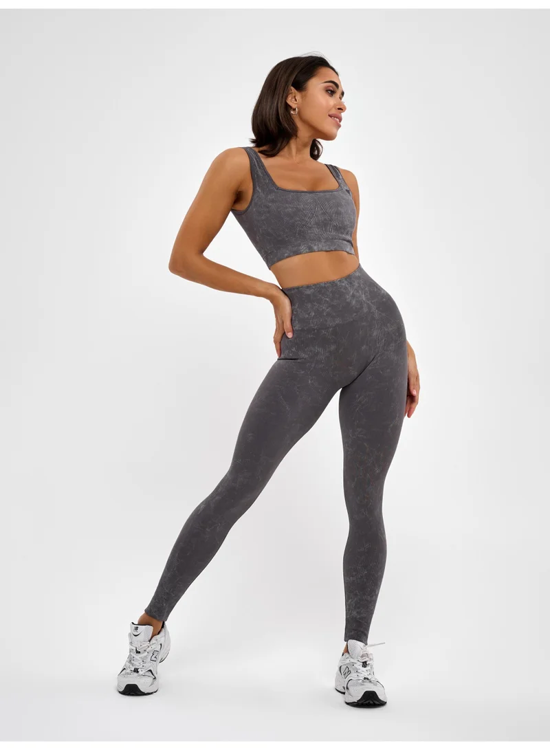 Bona Fide Marble Top Gray Marble Sports Bra for Women for Women | Best Price UAE