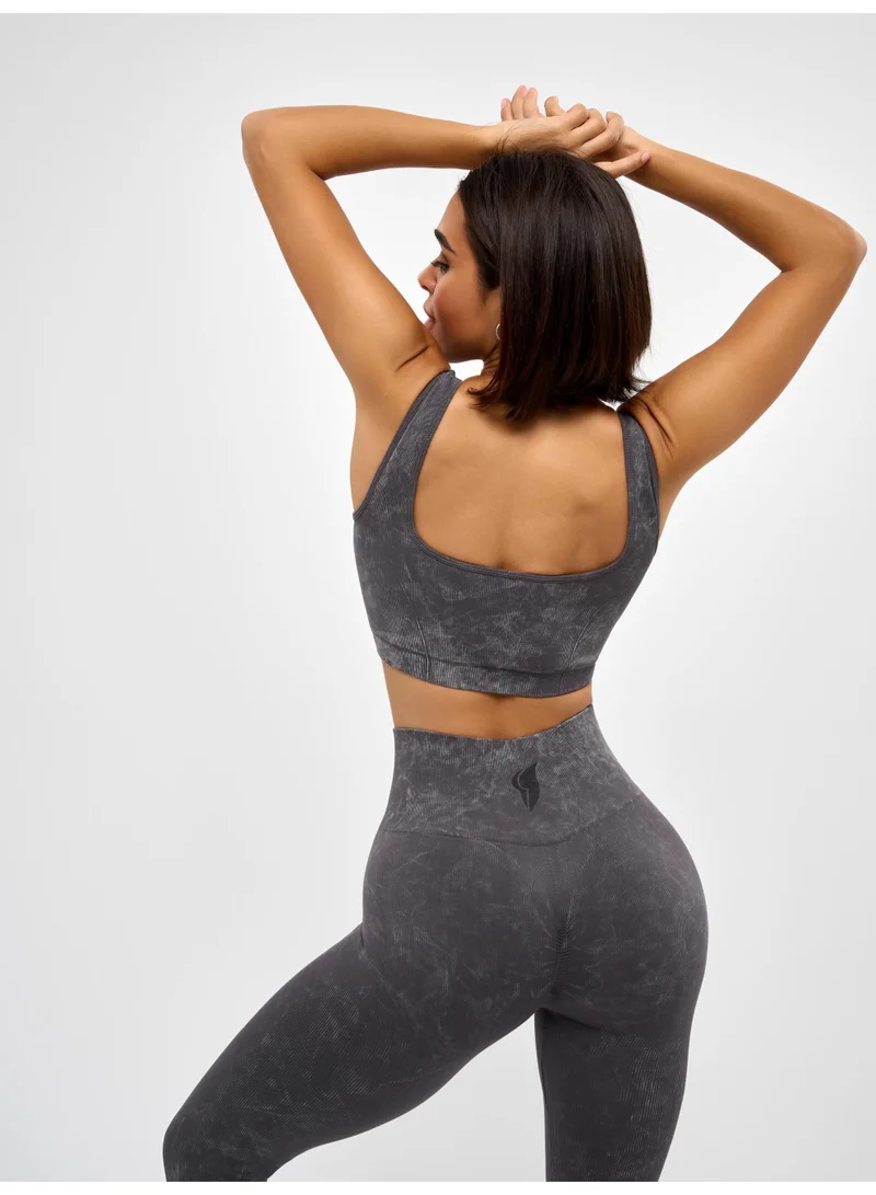 Bona Fide Marble Top Gray Marble Sports Bra for Women for Women | Best Price UAE