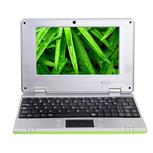 Goldengulf 7 Inch Portable Mini Computer Laptop PC Netbook for Kids Android 12 Quad Core 32GB WiFi Built in Camera YouTube Flash Player (Green) - Image 3