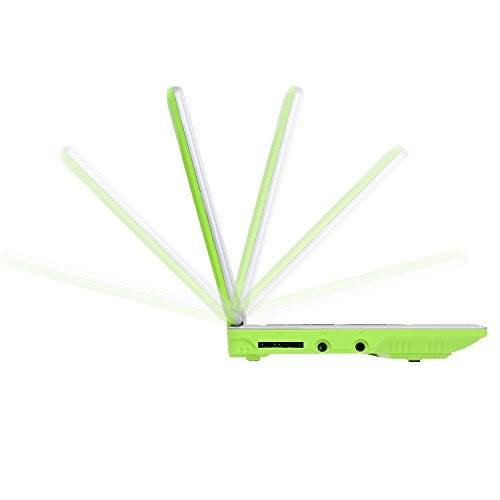 Goldengulf 7 Inch Portable Mini Computer Laptop PC Netbook for Kids Android 12 Quad Core 32GB WiFi Built in Camera YouTube Flash Player (Green) - Image 2