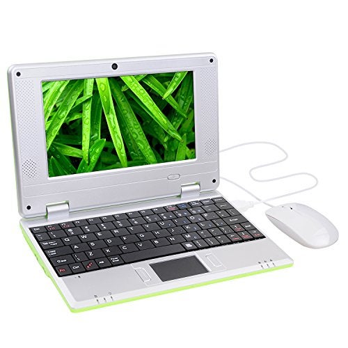 Goldengulf 7 Inch Portable Mini Computer Laptop PC Netbook for Kids Android 12 Quad Core 32GB WiFi Built in Camera YouTube Flash Player (Green) - Image 4
