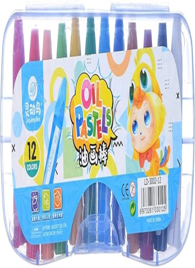 Set of 12 oil pastel wax crayons no:sx-75_ld-3002 