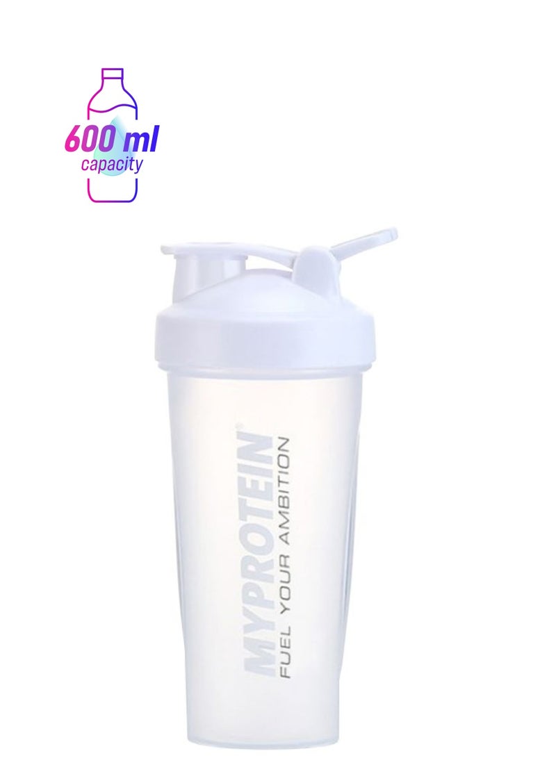 Myprotein Protein Shaker Bottle White/Clear - Image 1