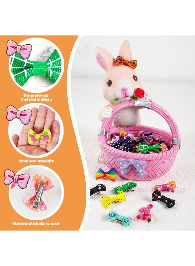 Chenkou Craft 50pcs/25pairs New Dog Hair Bows Clips Small Pet Grooming Products Mix Colors Varies Patterns Pet Hair Bows Dog Accessories - Image 4