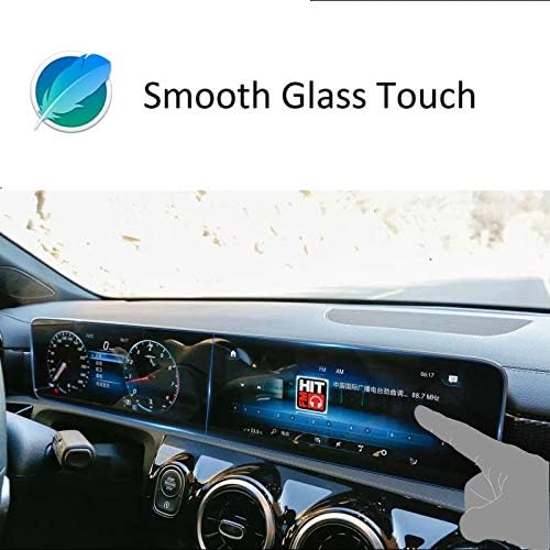 SATIS Premium Tempered Glass Screen Protector for Mercedes-Benz A/CLA/B/GLB/EQC (2019-2025) - 9H Hardness, Anti-Glare, Anti-Fingerprint for MBUX Dual 10.25” Touchscreens - Image 2