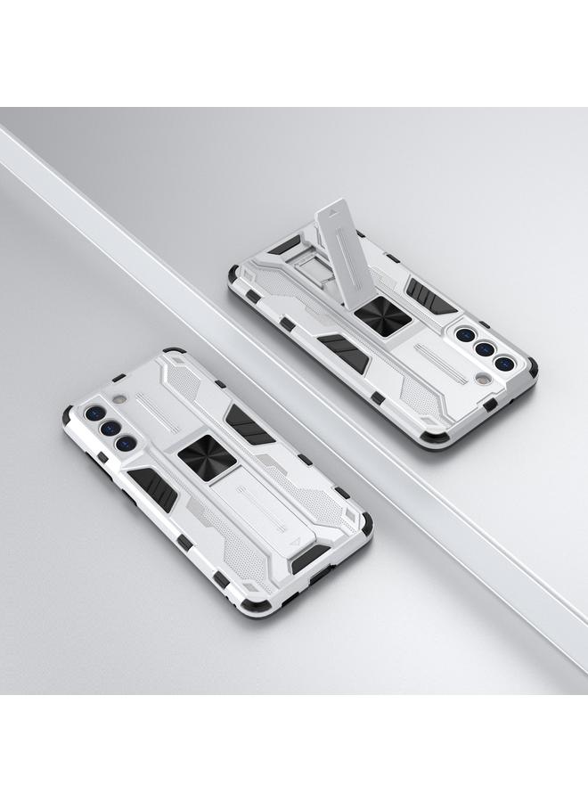 S-TOP Case For Samsung Galaxy S21 5G Supersonic PC + TPU Shock-proof Case with Holder - Image 5